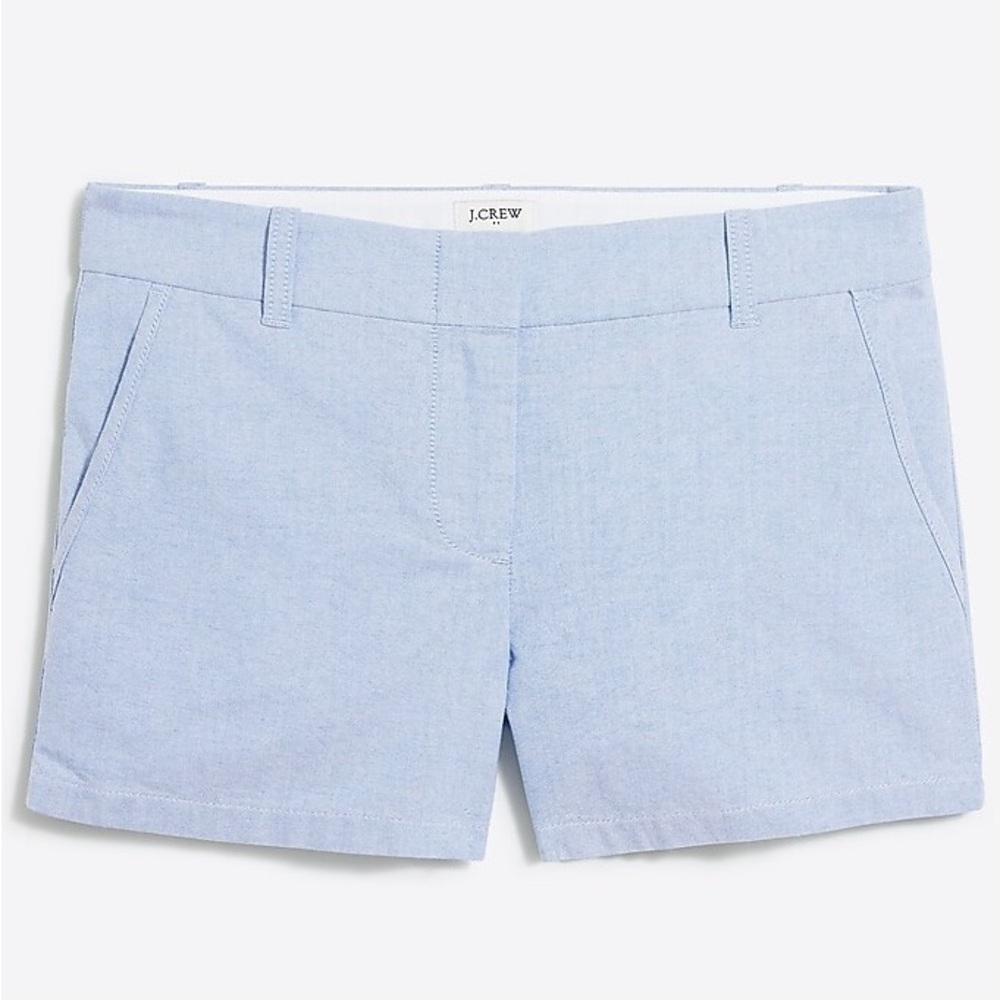 J. Crew Women's Blue 3.5" Classic Oxford Short